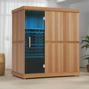 Finnmark FD-3 Full Spectrum 4 Person Infrared Sauna - Complimentary Backrest Included
