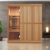 Finnmark FD-3 Full Spectrum 4 Person Infrared Sauna - Complimentary Backrest Included