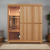Finnmark FD-3 Full Spectrum 4 Person Infrared Sauna - Complimentary Backrest Included