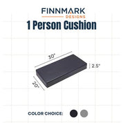 Finnmark FD-1 Sauna Cushion, 1 Person, Marine Grade Vinyl