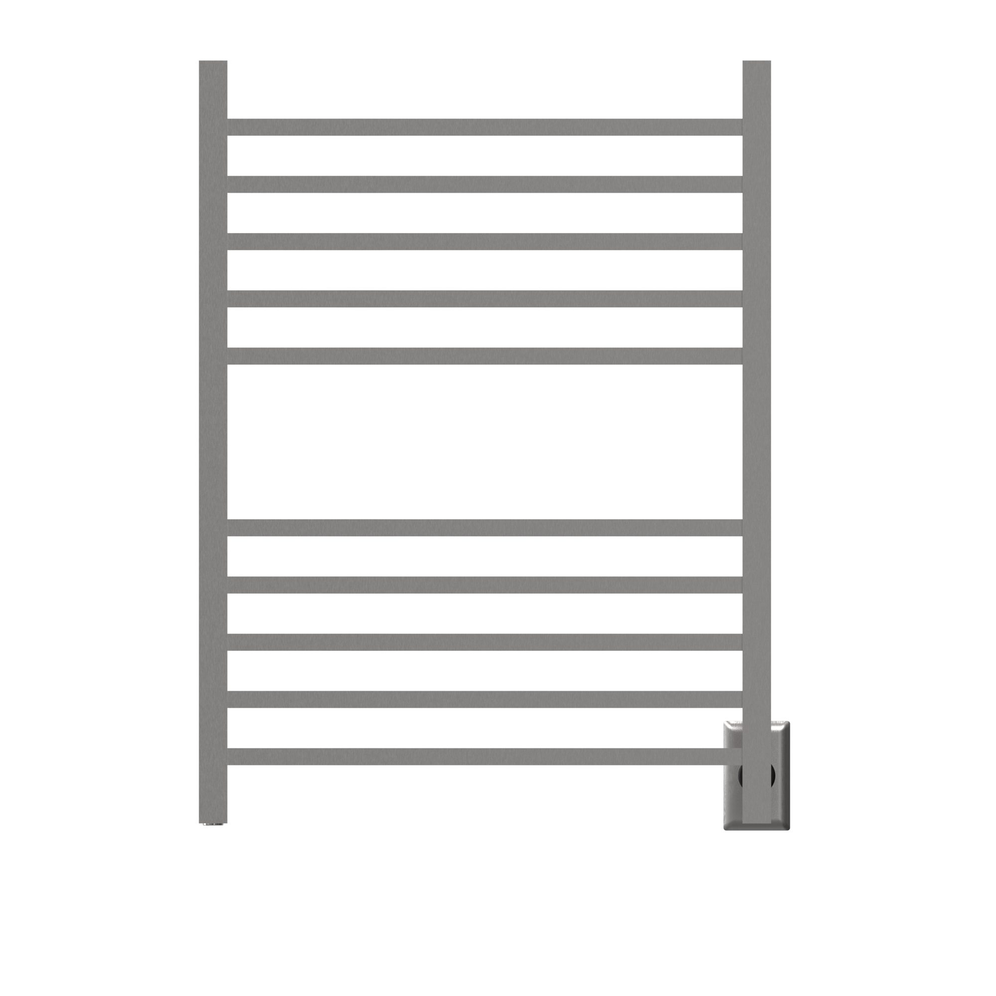 Amba Radiant Square Hybrid Plug-In/Hardwired Heated Towel Rack