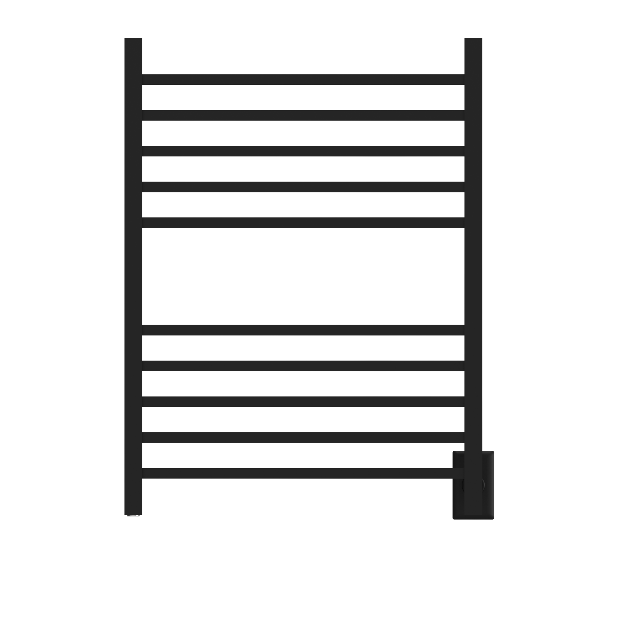 Amba Radiant Square Hybrid Plug-In/Hardwired Heated Towel Rack