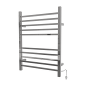 Amba Radiant Square Hybrid Plug-In/Hardwired Heated Towel Rack