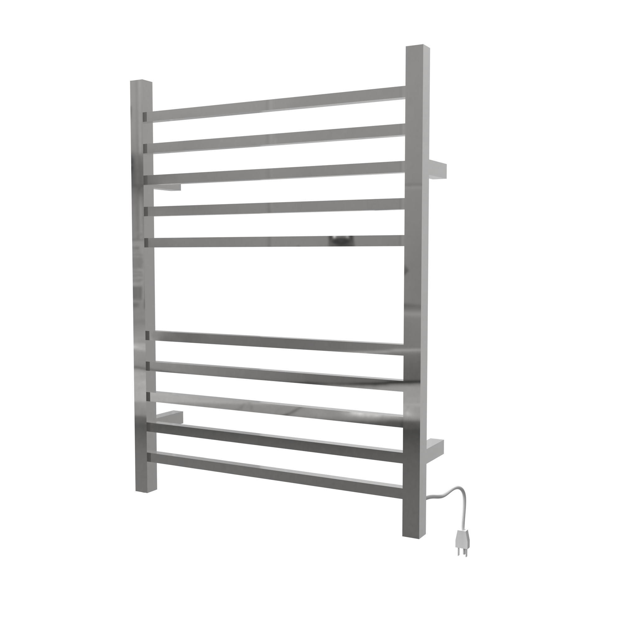 Amba Radiant Square Hybrid Plug-In/Hardwired Heated Towel Rack