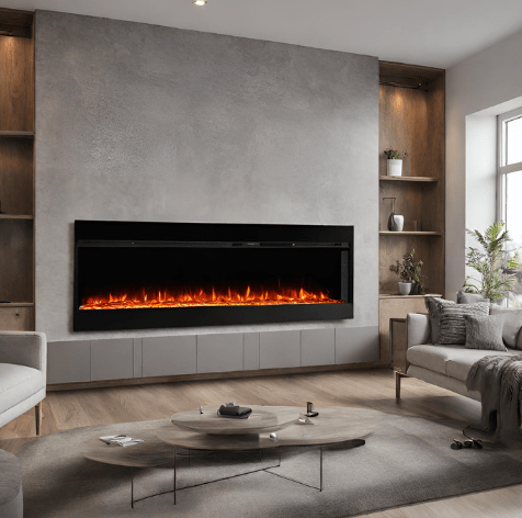 50-inch In Wall Electric Fireplace (1) - Universe of Comfort - Universe of Comfort