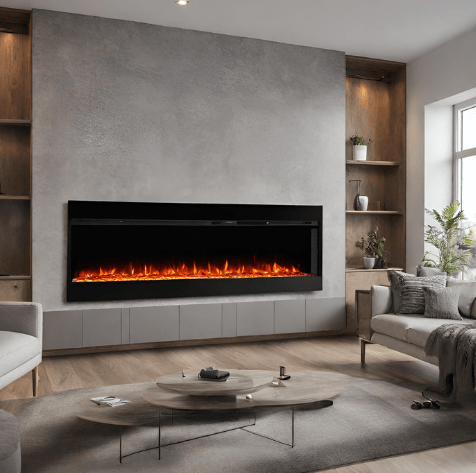 50-inch In Wall Electric Fireplace (1) - Universe of Comfort - Universe of Comfort