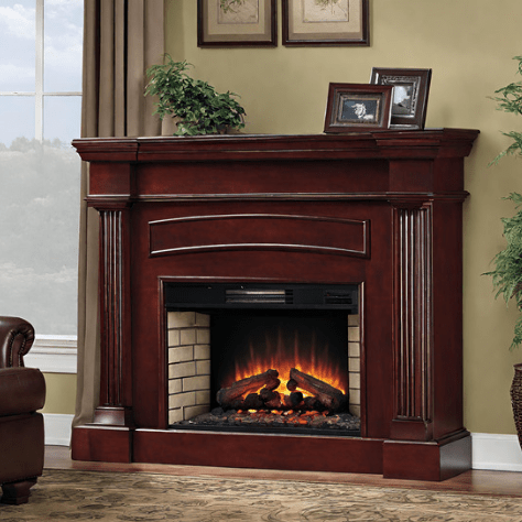 Electric Fireplace Mantel Package in Oak Finish (2) - Universe of Comfort - Universe of Comfort